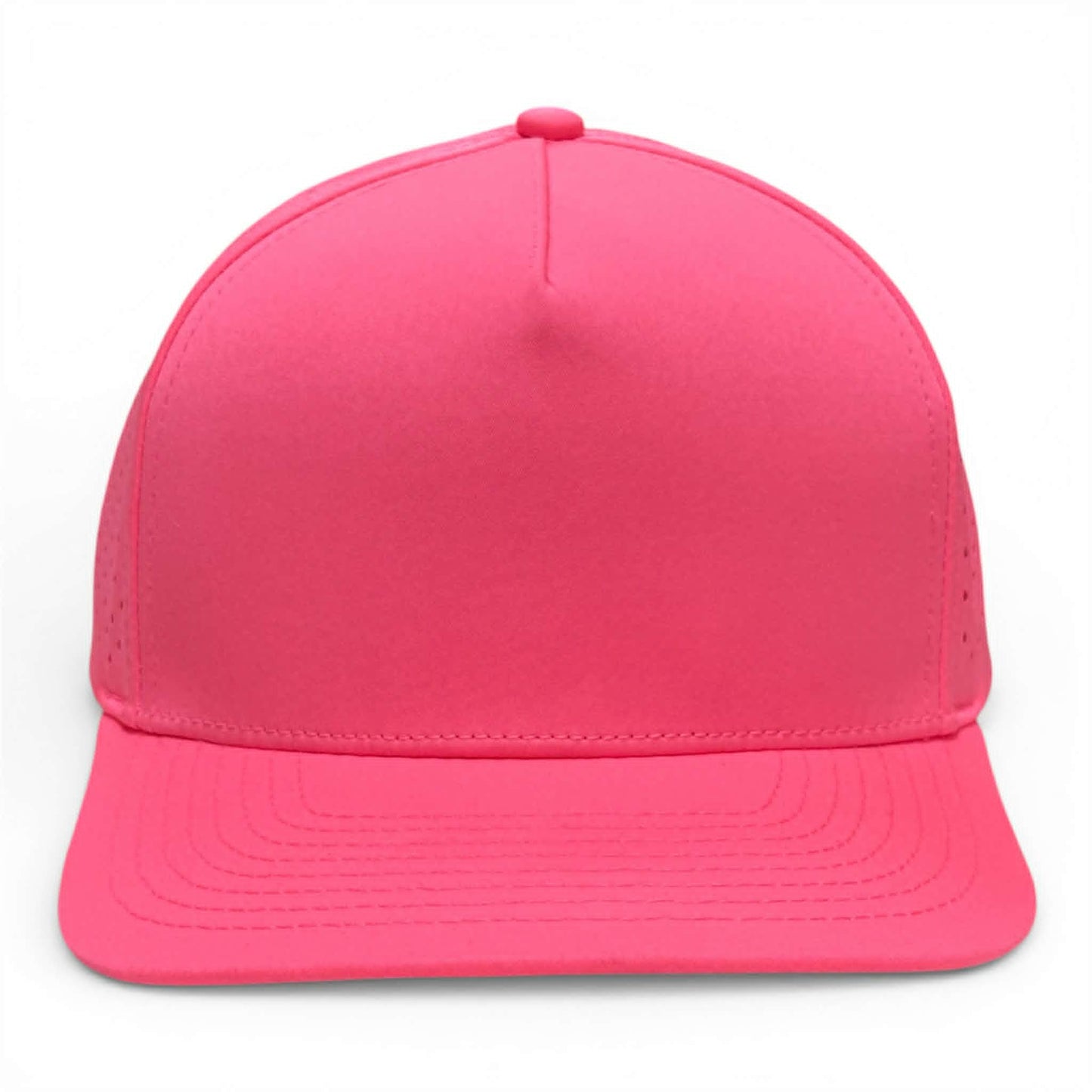 NO LABLE 5 PANEL SNAPBACK - Hot Pink