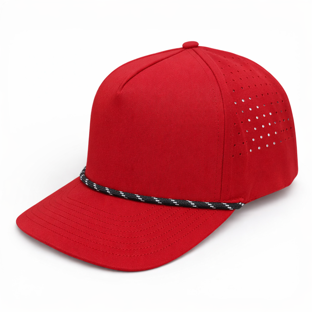 Lunar ( Eclipse ) 5 Panel Performance Snapback [Red/Black Rope]
