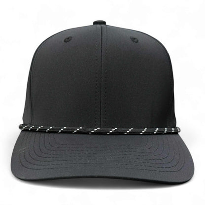 PB301 Cambridge 6 Panel Perforated Snapback [Black]