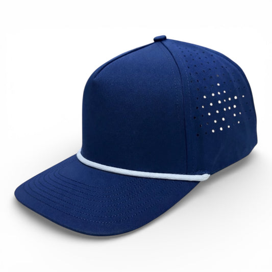 Lunar (Eclipse) 5 Panel Snapback [Navy/White Rope]
