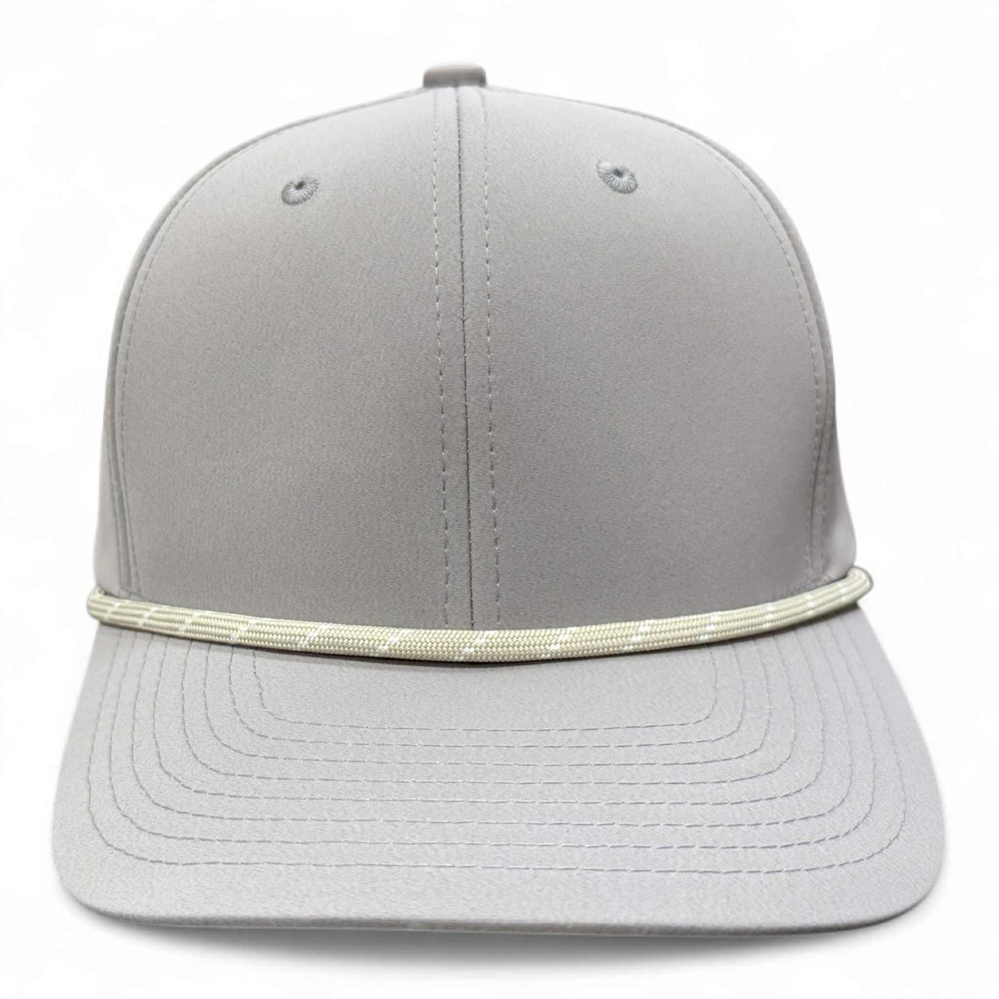 PB301 Cambridge 6 Panel Perforated Snapback (L. Grey)