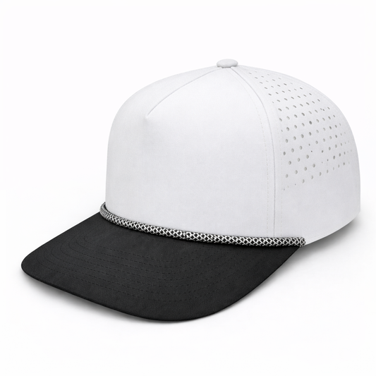 Lunar (Eclipse) 5 Panel Performance Snapback [Two-Tone White/Black]