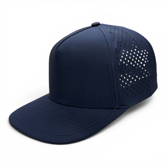 NO LABLE 5 PANEL SNAPBACK - DARK NAVY