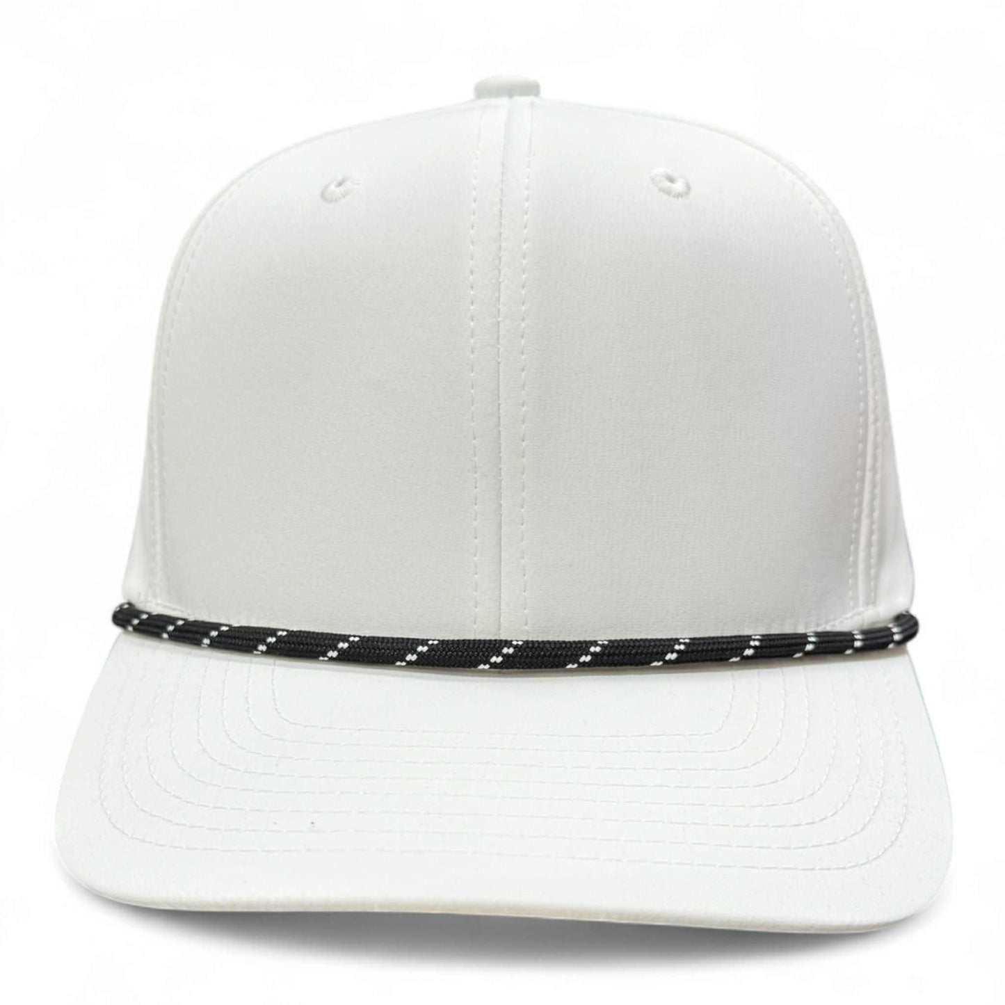 PB301 Cambridge 6 Panel Perforated Snapback [White]