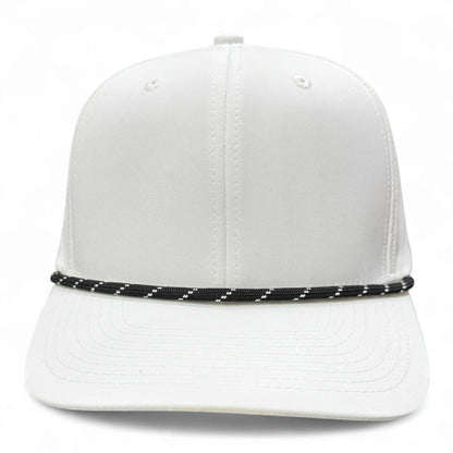 PB301 Cambridge 6 Panel Perforated Snapback [White]