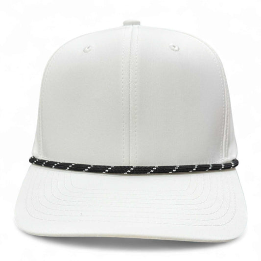 PB301 Cambridge 6 Panel Perforated Snapback [White]