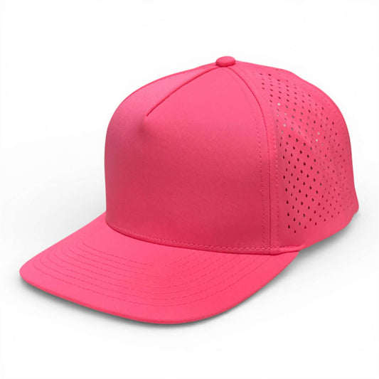 NO LABLE 5 PANEL SNAPBACK - Hot Pink