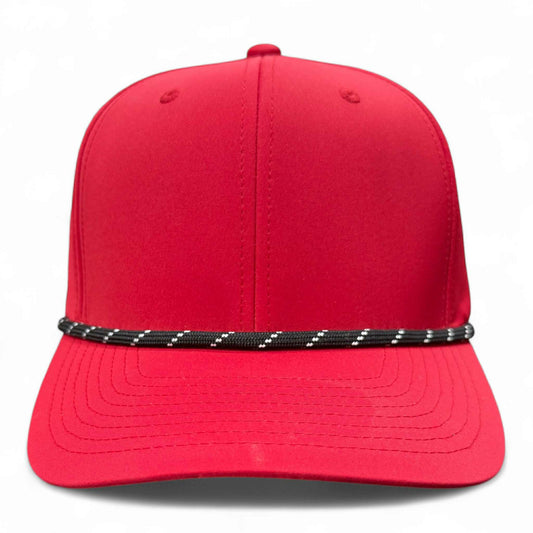 PB301 Cambridge 6 Panel Perforated Snapback [Red]