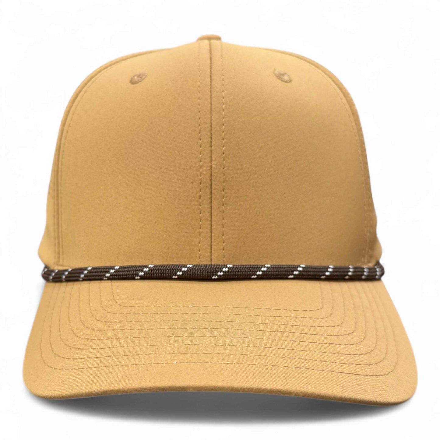 PB301 Cambridge 6 Panel Perforated Snapback [Beige]