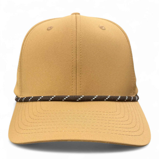 PB301 Cambridge 6 Panel Perforated Snapback [Beige]