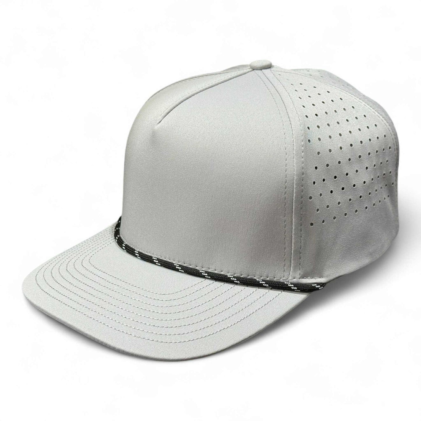 Lunar ( Eclipse ) 5 Panel Performance Snapback [L. Grey/Blk Rope]